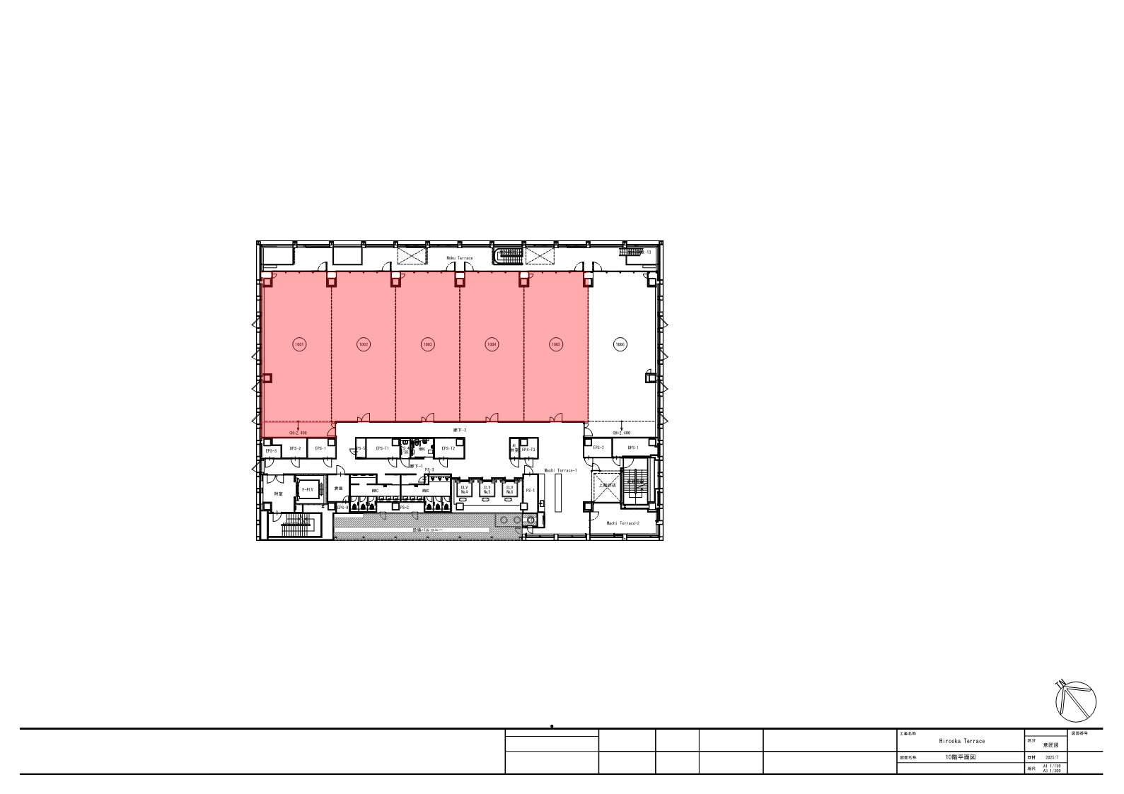 地上10階1001区～1005区