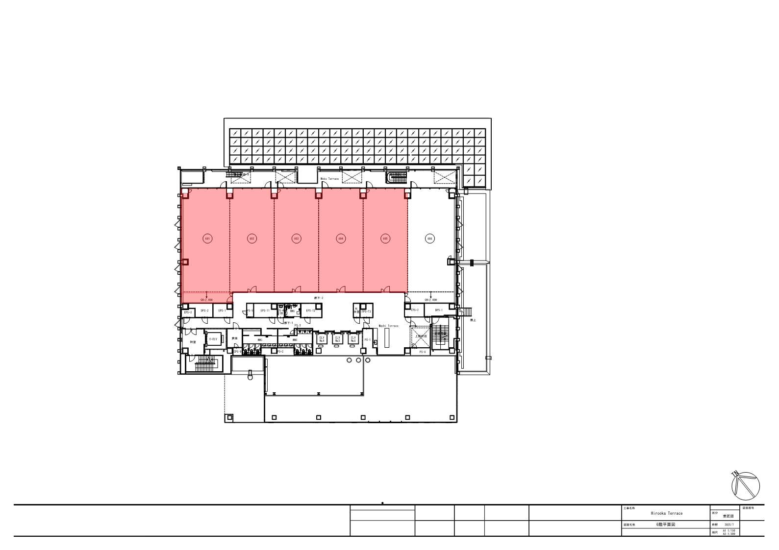 地上6階601区～605区